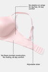 Zivame Marshmallow Padded Wired 3/4Th Coverage T-Shirt - Mary Rose — thumbnail 8